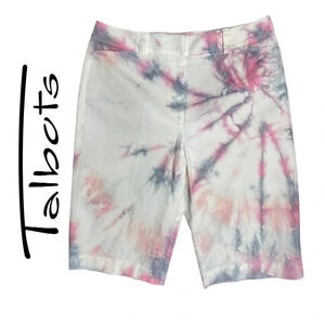 🛍️3/$40 Talbots Shorts Upcycled  Hand Dyed Shorts Size 10